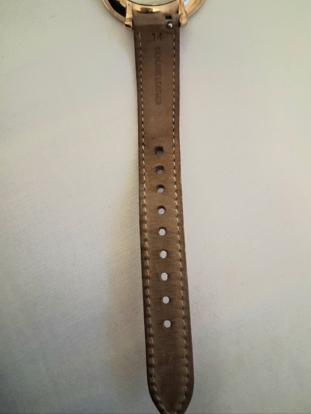 FOSSIL SLIM ROUND TAN LEATHER WATCH - Picture 8 of 11